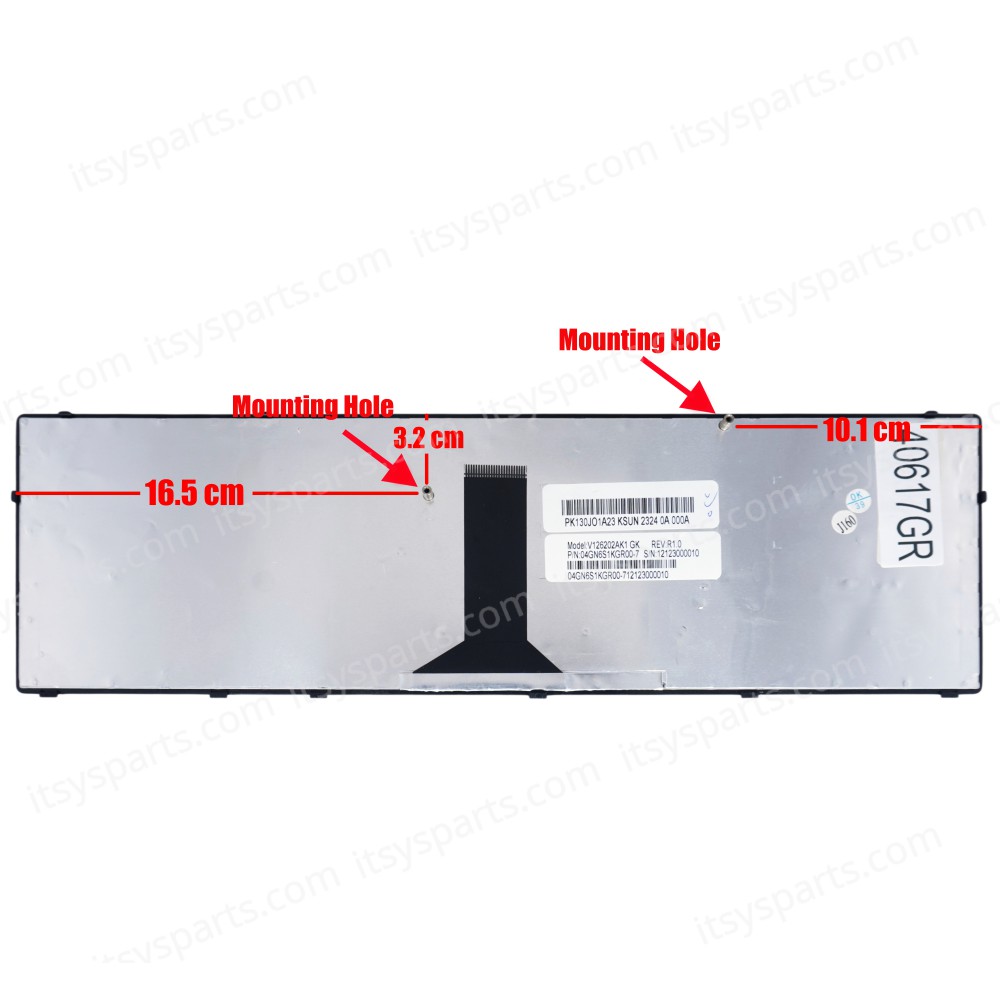 ASUS A93 K93 X93 K95 SERIES UK PK130J01A11 V126202AK1 Laptop Keyboard(Ref.40617GR)