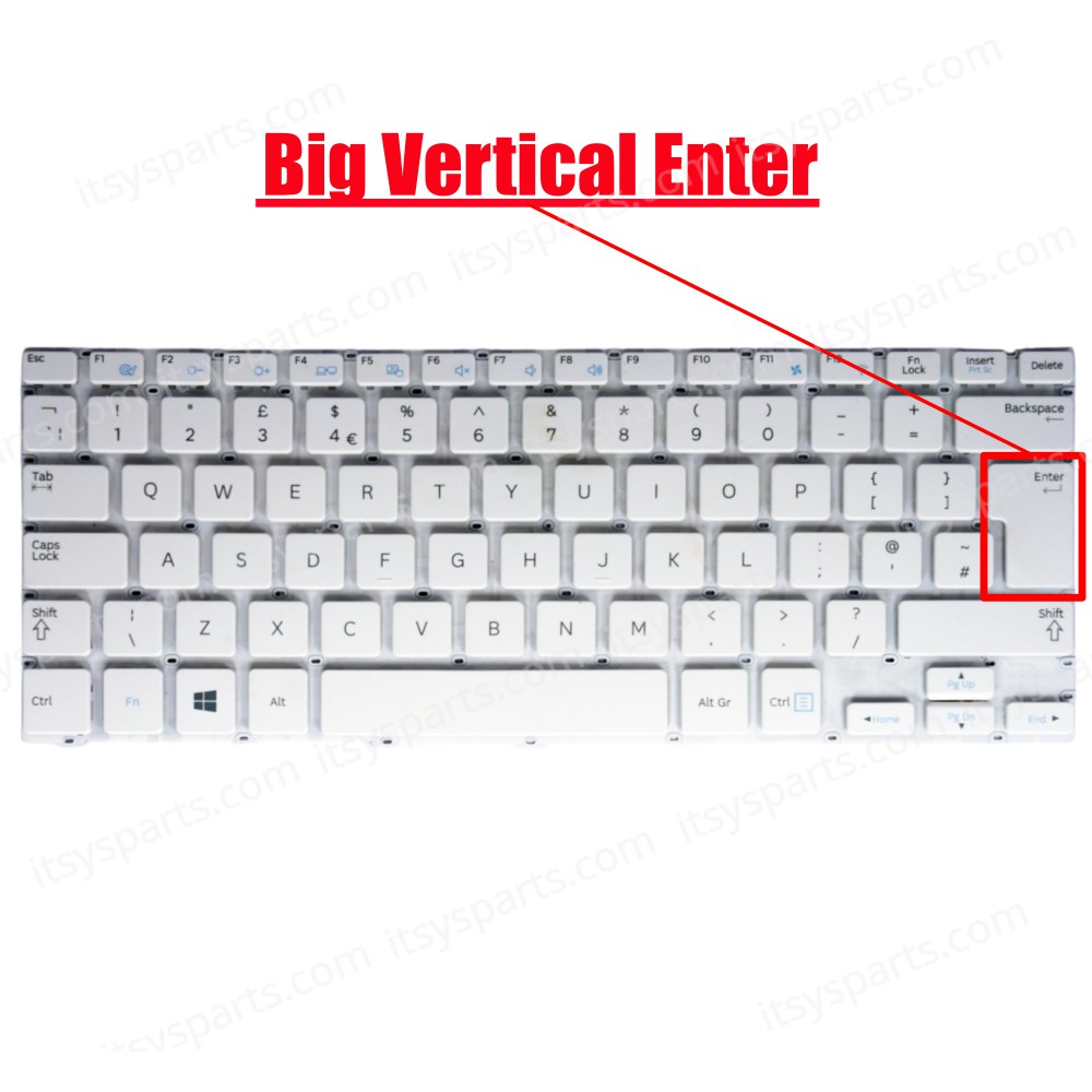 Laptop Keyboard Samsung NP905S3G 905S3G 905S3G-K01 905S3G-K02 905S3G-K04 906S3G 915S3G 915S3G-K01 915S3G-K02 ATIV Book 9 Lite NP905S3G NP905S3G NP905S3G-K01 NP905S3G-K01CN Laptop Keyboard UK English White (Ref.40264UKNOFRAMEWHITE)