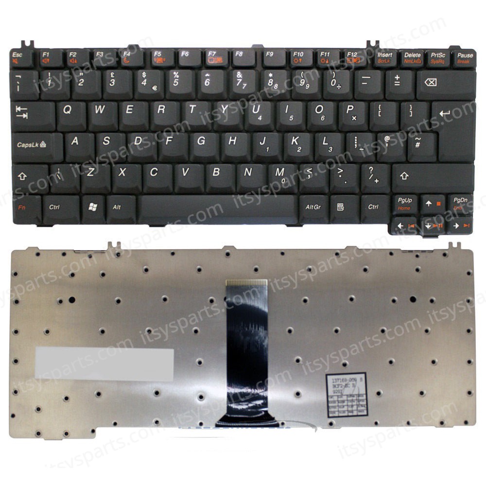 Keyboard Laptop IBM Lenovo 3000 Series LENOVO Ideapad Y410 Y430 Y510 Y520 Y530 U330 Y300 Y330 Y710 3000 C100 3000 C200 3000 V100 3000 N100 3000 N200 4233 53U 4233 62U 4233 63U 3000 N500 N200 Keyboard English UK (Ref.40077UK)