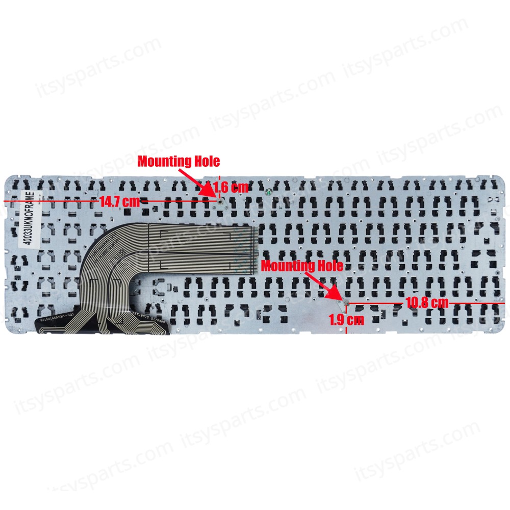 Keyboard Laptop HP PAVILION 15-E 15E 15-N 250 G3 250 G2、 250 G3、 255 G2、 255 G3、 256 G2、 256 G3 708168-001 AER65U00210414QB 9Z.N9HSC.60L NSK-CN6SCUK KEYBOARD UK VERSION BLACK KEYBOARD NO FRAME(Ref.40033UKNOFRAME)