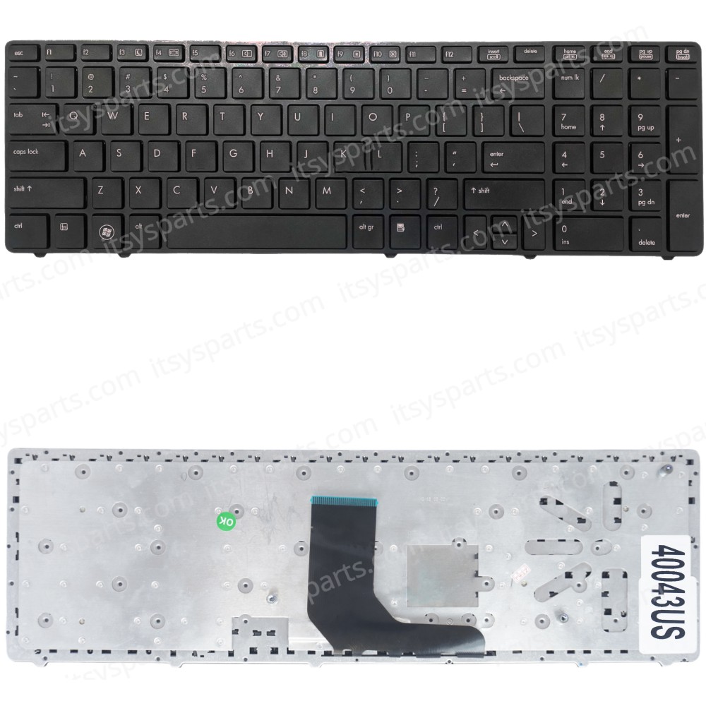 Laptop Keyboard for HP ELITEBOOK 8560P PROBOOK 6560B 6565B 641179-001 701987-151 550121C00-035-G 9Z.N6GSF.E01 701986-031 55012NT00-035-G 701987-151 9Z.N6GSF.L0L 55010JN00203G 55010KS00-289-G Black US  (SKU.40043US)