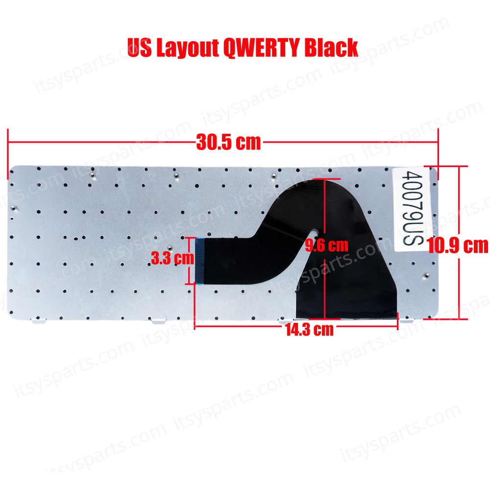 Keyboard Laptop HP Compaq Presario CQ42 CQ42-200 CQ42 CQ42-100 CQ42-200 HP Pavilion G42 G42-100 G42-200 G42-230 G42-232 G42-240 G42-243 G42-247 G42-300 G42-301 G42-410US G42-415DX G42T-200 G42T-300 2B-50801Q100 Keyboard English US (Ref.40079US)