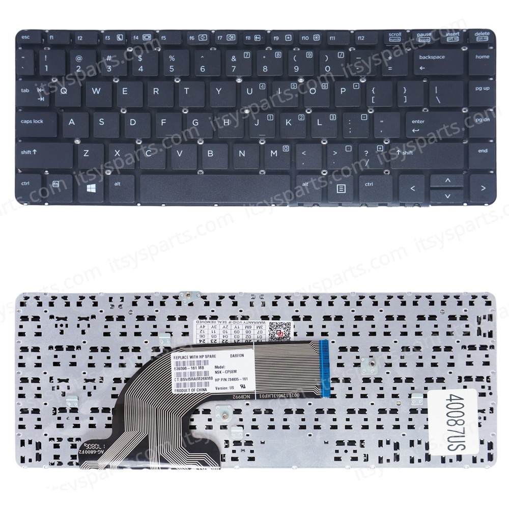 Keyboard Laptop HP ProBook 640 645 G1 14-inch model 738688-151 738687-151 6037B0088401Z HP 6037B0088401Z PK131592A00 V139402AS1 6037B0088401Z 6037B0088401Z SG-61200-XUA (Ref.40087US)