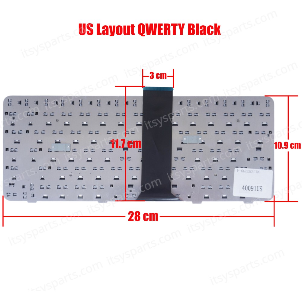 Laptop Keyboard HP Compaq Presario CQ32 DV3-4000 DV3-4000B DV3-4007TX DV3-4036TX DV3-4042TX DV3-4048 DV3-4048TX DV3-4100 DV3-4200 DV3-4300 G32 US VERSION BLACK KEYBOARD(Ref.40091US)