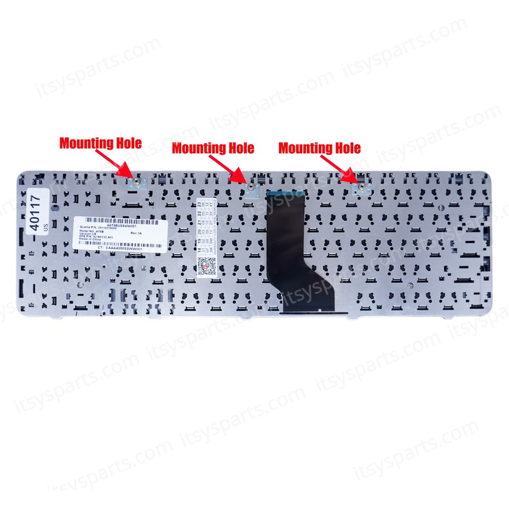 Keyboard Laptop HP Compaq Presario CQ60 CQ60Z G60 G60T 496771-001 502958-001 20150318293 9J.N0Y82.A01 AAT6BUSSWW001 V091452AS1 MP-08A93US-442 496771-001 NSK-HAA01 496771-001 535009-001 NSK-HAC01,MP-08A96GB-442(Ref.40117US)
