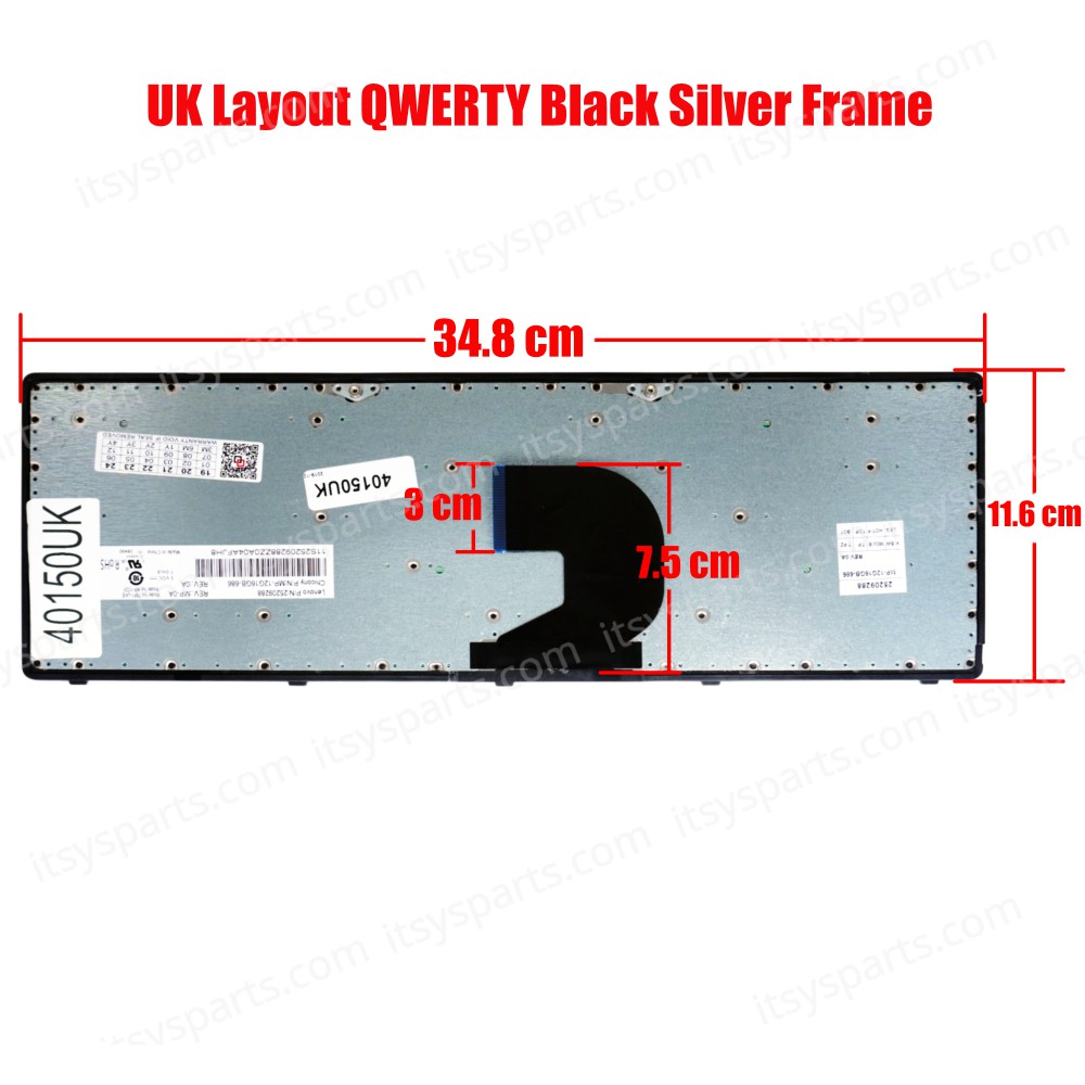 Keyboard Laptop IBM Lenovo Ideapad Z500 Z500A Z500G P500 P500Z IBM Lenovo P500 P500A Z500 Z500A laptop 25209288 Lenovo 25206213 25206237 25206243 25206267 25206273 25206297 25206303 MP-15G16GB-686 UK VERSION BLACK KEYBOARD(Ref.40150UK)