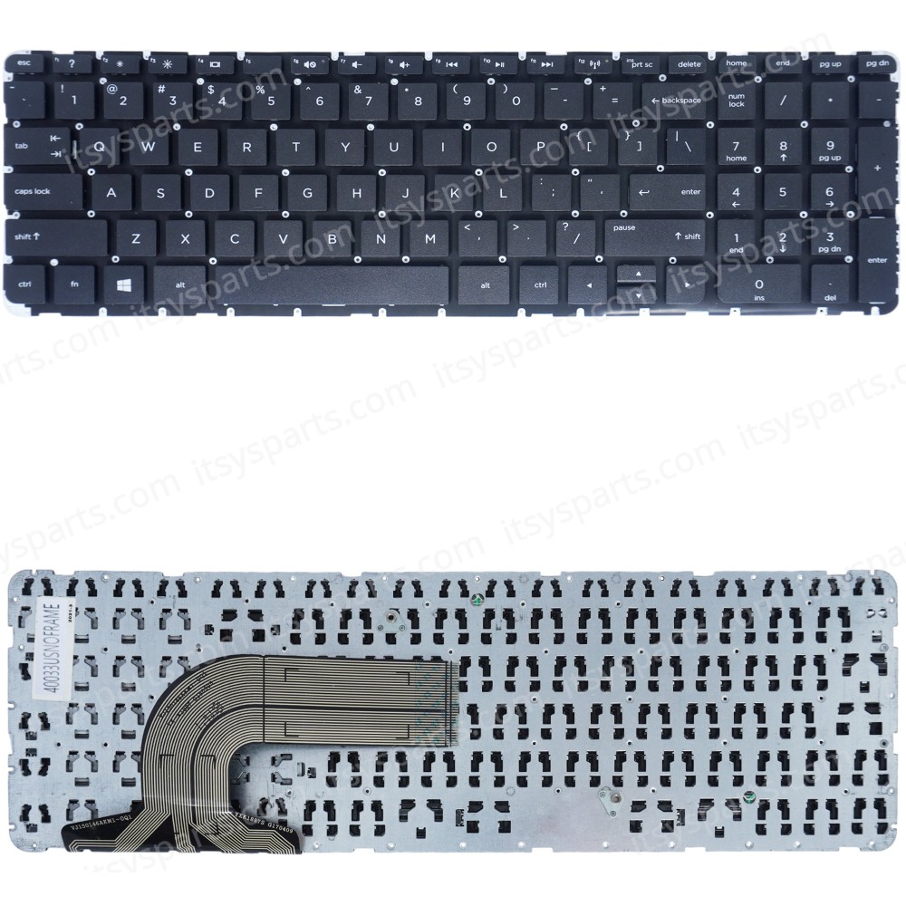Laptop Keyboard for HP Pavilion 15-E 15E 15-N 250 G3 250 G2 250 G3 255 G2 255 G3 256 G2 256 G3 708168-001 AER65U00210414QB 9Z.N9HSC.60L NSK-CN6SC US BLACK NO FRAME ( SKU.40033USNOFRAME )