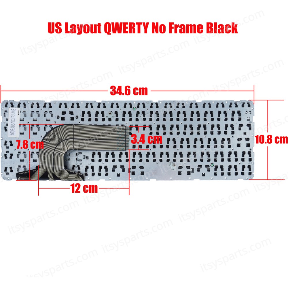 Laptop Keyboard for HP Pavilion 15-E 15E 15-N 250 G3 250 G2 250 G3 255 G2 255 G3 256 G2 256 G3 708168-001 AER65U00210414QB 9Z.N9HSC.60L NSK-CN6SC US BLACK NO FRAME ( SKU.40033USNOFRAME )