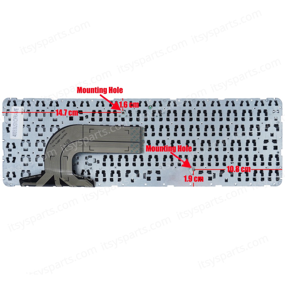 Laptop Keyboard for HP Pavilion 15-E 15E 15-N 250 G3 250 G2 250 G3 255 G2 255 G3 256 G2 256 G3 708168-001 AER65U00210414QB 9Z.N9HSC.60L NSK-CN6SC US BLACK NO FRAME ( SKU.40033USNOFRAME )
