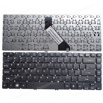 Laptop Keyboard for Acer Aspire V5-471 V5-431 M5-481 V5-431G V5-431P R25SW 9Z.N8DSW.50S 9Z.N8DSW.51D NSK-R25SW MP-11F73U4-4424 NK.I1413.01S US No Frame Black ( SKU.40231USNOFRAME )