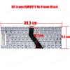 Laptop Keyboard for Acer Aspire V5-471 V5-431 M5-481 V5-431G V5-431P R25SW 9Z.N8DSW.50S 9Z.N8DSW.51D NSK-R25SW MP-11F73U4-4424 NK.I1413.01S US No Frame Black ( SKU.40231USNOFRAME )