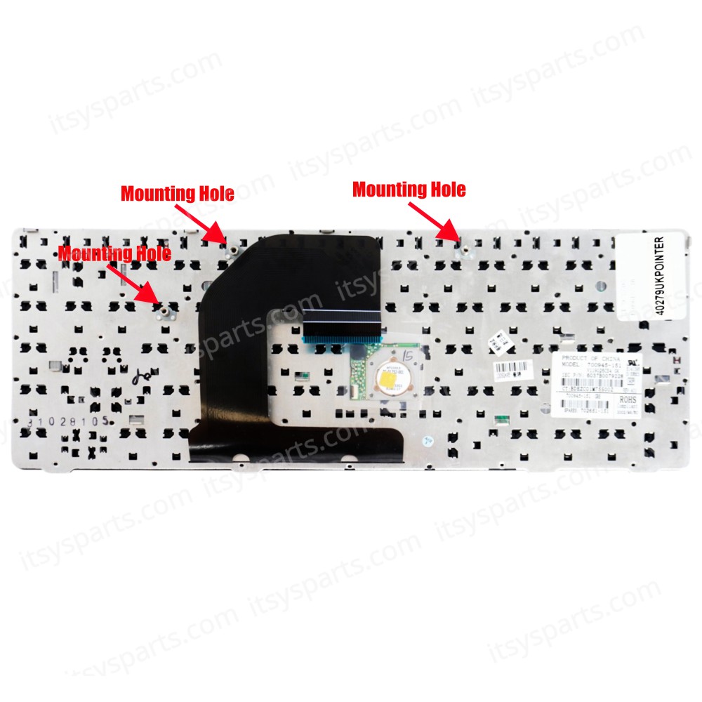 Laptop Keyboard HP 6037B0058806 6037B0058809 6037B0058809 6037B0058810 6037B0058826 6037B0064826 6037B0065101 6037B0065201 635768-001 635768-031 635768-041 635768-051 635768-061 635768-071 635768-121 635768-131 635768-161 635768-171 (Ref.40279UKPOINTER)