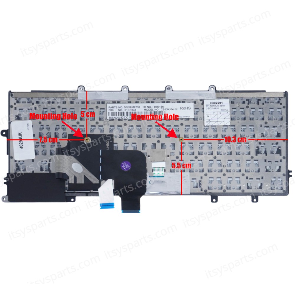 Laptop Keyboard IBM Thinkpad X230S X240 X240S X240I X250 X260 X270 Lenovo 04X0177 04X0215 04Y0900 0C02291 0C43982 0C44020 35G1EZ 38W00E CS13X CS13XBL CS13XBL-83US CS13XBL-USE MP-12M53USJG62W PK130SA1B00 SG-58910-XUA SN5321BL (Ref.40294UK)