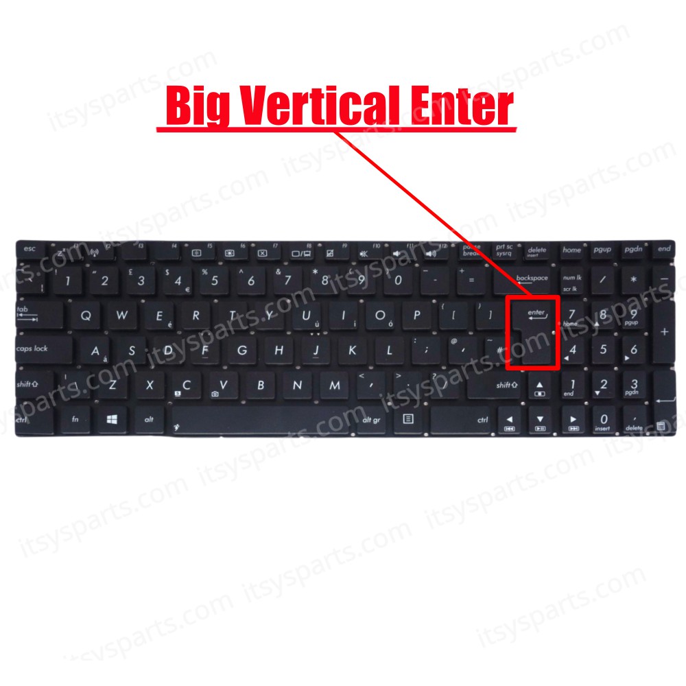Keyboard Laptop Keyboard ASUS N550 N550JA N550JK N550JV N550LF N750 N750JK N750JV ERK-AS357TR-19 4h+n8bom.g1u UK NO FRAME VERSION(Ref.40299UKNOFRAME)