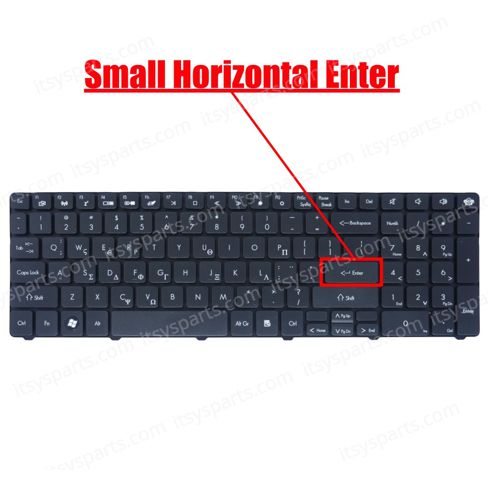 Greek Keyboard Laptop NV52 NV53 NV54 NV56 NV58 NV59 NV73 NV74 NV78 NV79 MP-07F36E06442 NV52 NV58 NV-40 NV-42 NV-44 NV-48 NV-52 NV-53 NV-54 NV-56 NV-58 NV-73 NV-78 NV7316U nv7915u NV7802U NV79 GR VERSION GK BLACK (40538GR)