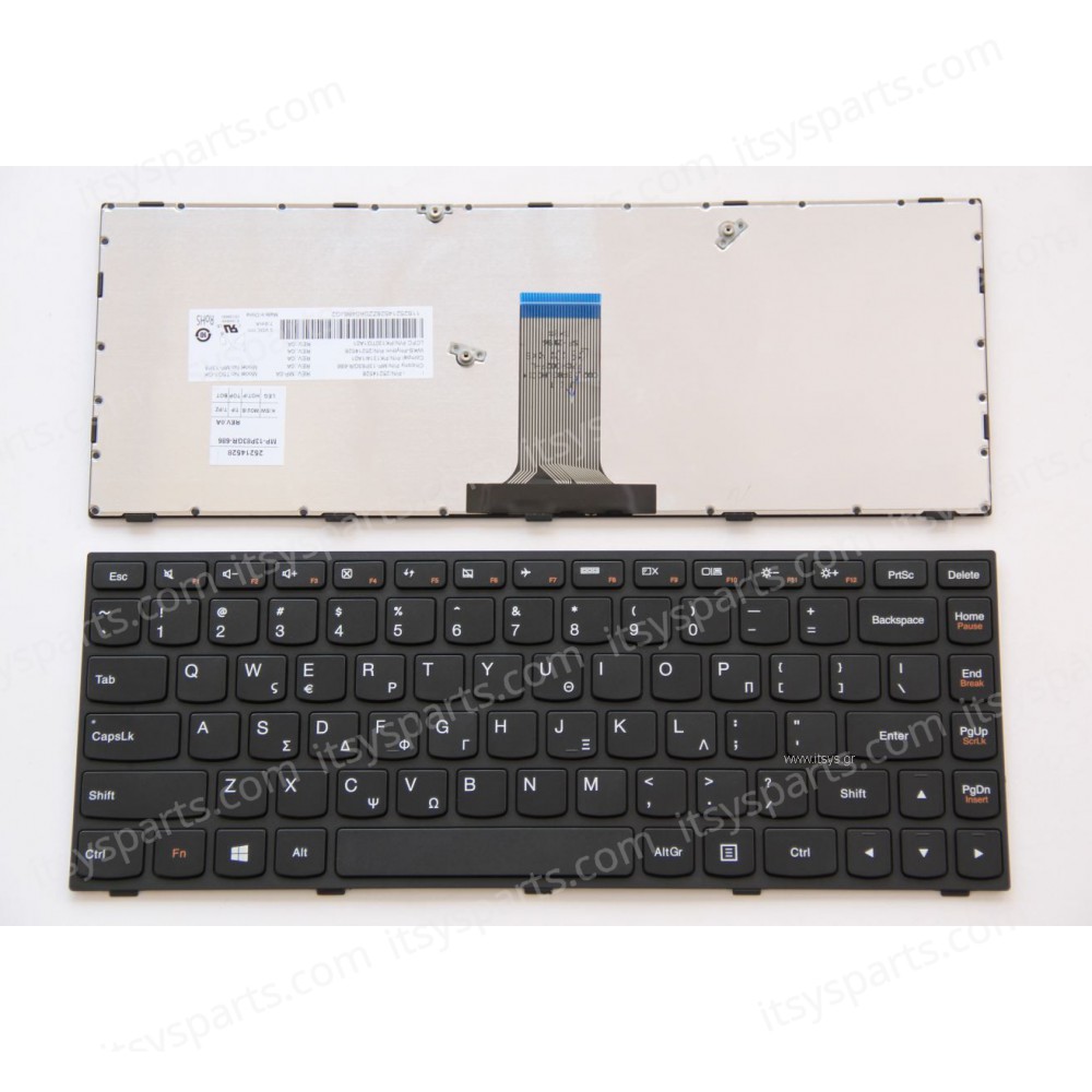 Keyboard Greek-Greek Laptop Keyboard Lenovo G40 G40-30 G40-45 G40-70 G40-70m Z40-70 Z40-75 25214528 MP-13P83GR-686 MP-13P83US-686 PK13114I1A01 MP-13P8 T5G1-GK T5G1-US PK130TG1A01 25214510 GR VERSION GK BLACK (Ref.40285GR)