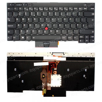 Keyboard Greek-Greek Laptop IBM L430 L530 T430 T430I T430S T530 T530i W530 X230 X230 X230I X230T IBM 04W3025 04X1201 04X1274 04X1315 04X1353 04Y0490 0B36031 0C01885 0C01957 0C01997 GR BACKLIT(Ref.40256GRBACKLIT)