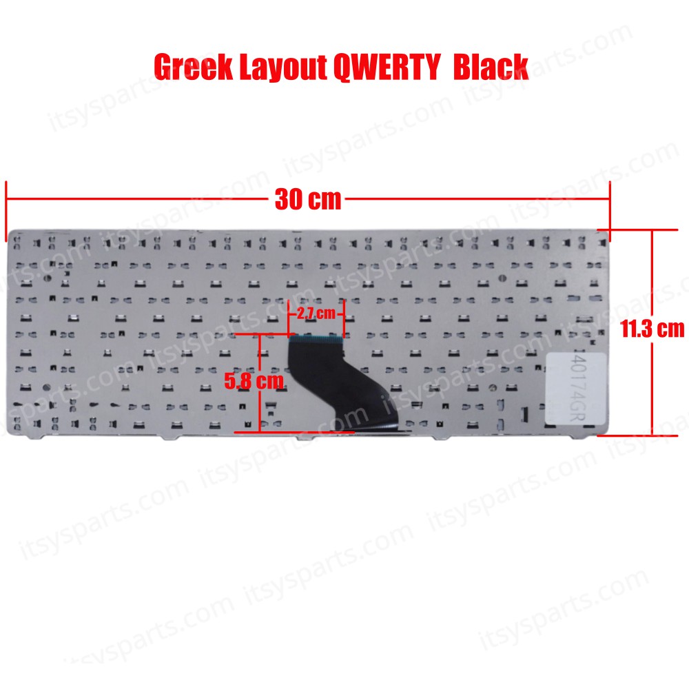 Greek Laptop Keyboard Acer Aspire 3750G 3810T 3935 4741 4750G 3410 3410 3410G 3410T 3810 3815 3820 3820G 3820T 3820TG 3820TZ 3820TZG 4235 4240 4251 4251g PK13ZHO01R0 PK13ZHU01R0 V104630DS3 9J.N1P82.A1D MP-09G23GR-920 GR (SKU. 40174GR)