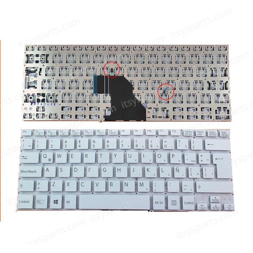 Keyboard Greek-Greek Laptop Keyboard Sony 149236641 149236721US 149236761 149236891PT 149237061 149237331USX 149237471 ES 149238861 14923927IES 9Z.NADBQ.00R 9Z.NADBQ.01E 9Z.NADBQ.10S 9Z.NADBQ.11D AEHK8P001203A(Ref.40314GRWHITE)
