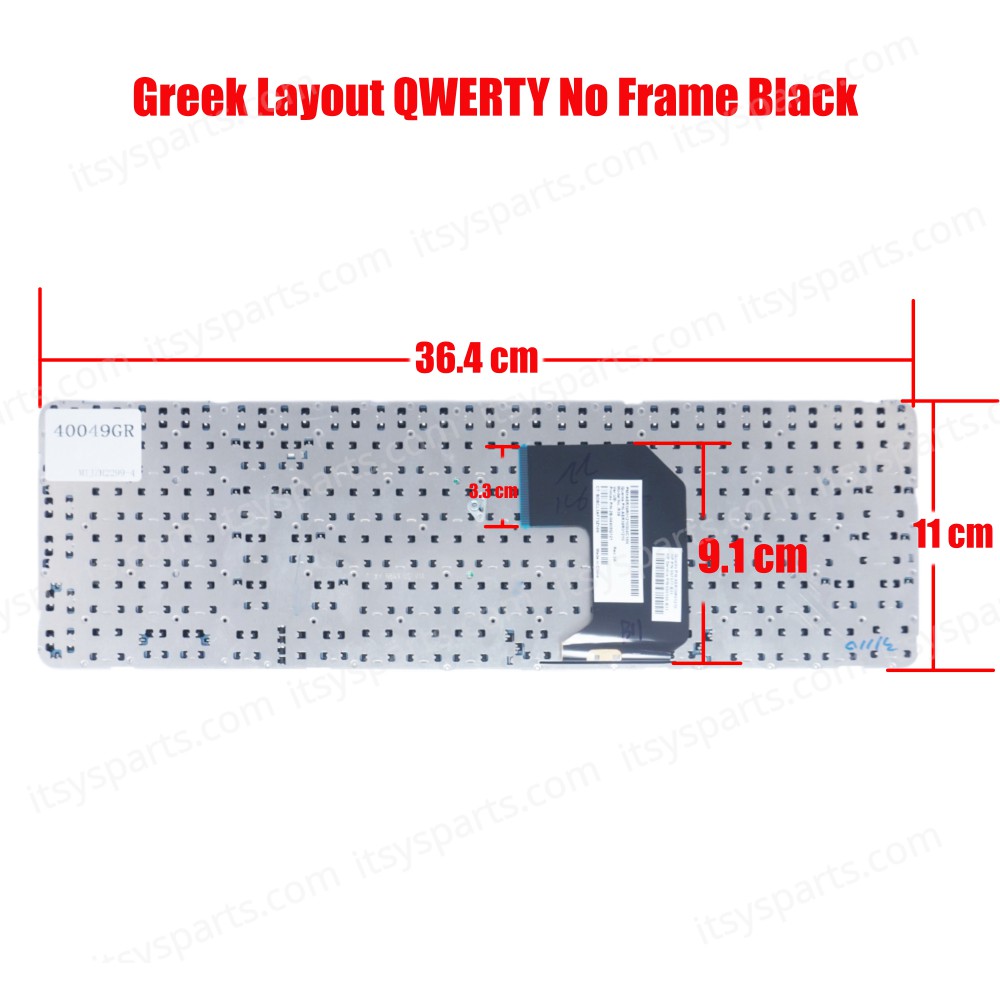 Greek Laptop Keyboard for HP G7-2000 G7-2100 G7-2200 G7-2300 AER39U00320 697477-151 699815-151 674286-001 685126-001 AER39U00020 V132546AS1 2B-04920Q121 GR No Frame ( SKU.40049GR )