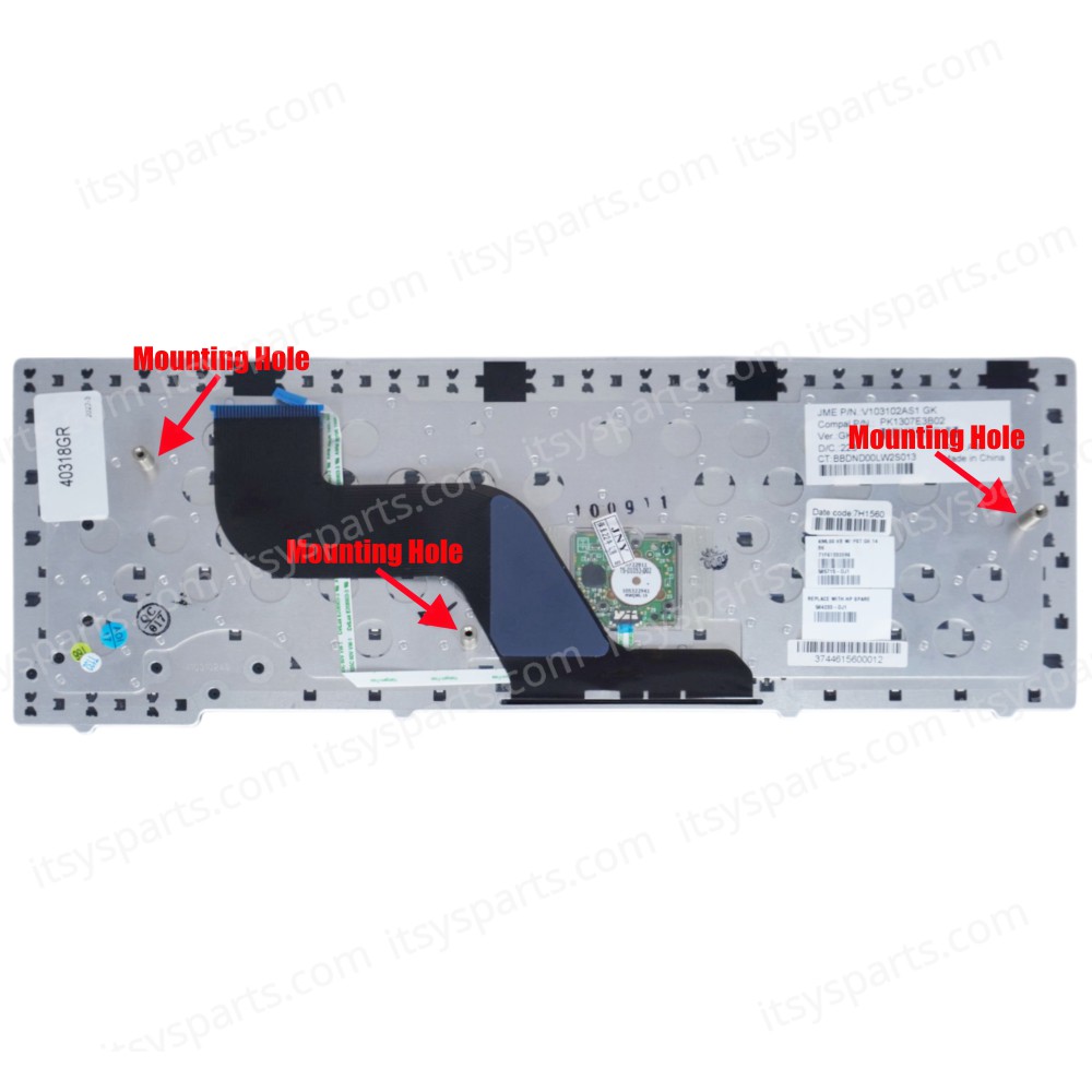 Keyboard Greek-Greek Laptop Keyboard HP ProBook 6440B 6445B 6450B 6450B 6450B 6455B with pointer PK1307E3B02 V103102AS1 GK (Ref.40318GR)