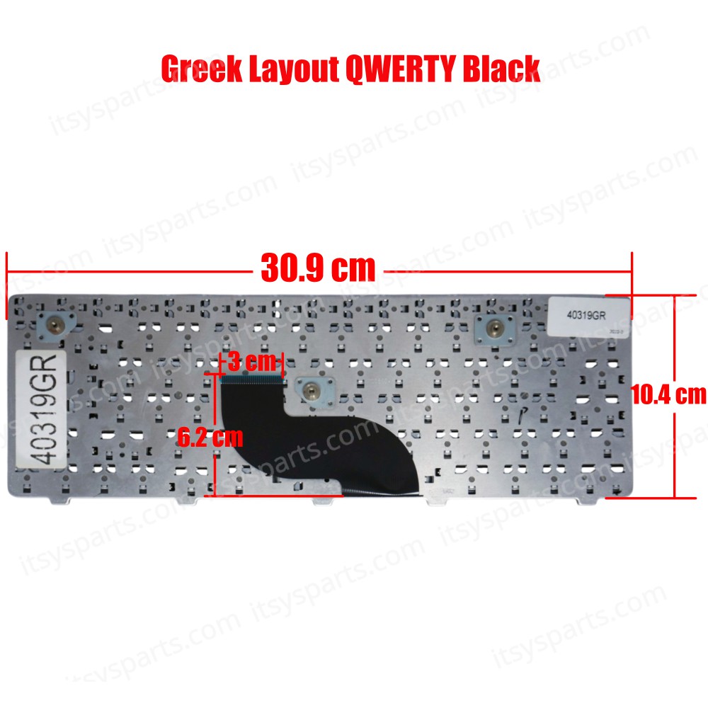 Keyboard Greek-Greek Laptop KeyboardDell Inspiron M301Z N301Z 0R9N2T DELH-31TCV DELH-C7WWD DELH-MX7N0 V100803AK1 V100803AS1 Keyboard (Ref.40319GR)