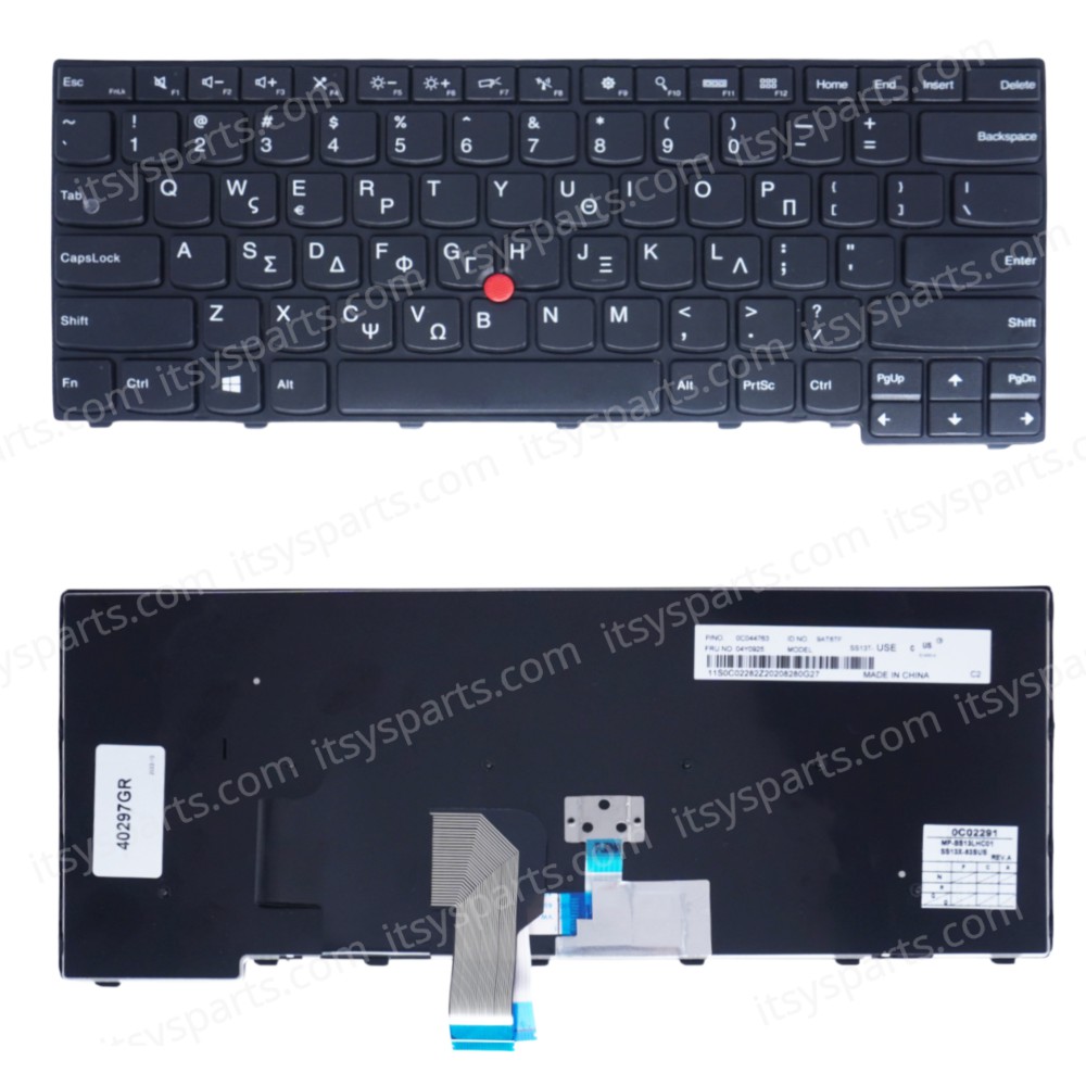 Keyboard Greek-Greek Laptop Keyboard Lenovo IBM 04Y0862 04Y0824 0C02215 3890PG 38X06E 852-41988-BXA CS13T CS13T-84US CS13TBL CS13TBL-84US MP-12M13US-442W MP-12M23USJ387W(Ref.40297GR)