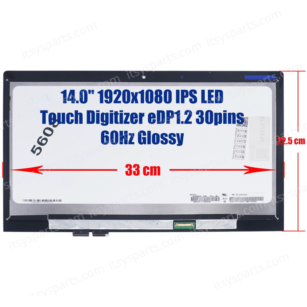 Laptop Screen LENOVO YOGA 3 14 Touch screen LP140WF3-SPL2NV140FHM-N41 yoga 3-14 LCD Assembly GLASS+DIGI+PANEL (Ref.No. 5608) Laptop Screen LENOVO YOGA 3 14 Touch screen LP140WF3-SPL2NV140FHM-N41 yoga 3-14 LCD Assembly GLASS+DIGI+PANEL (Ref.No. 5608)