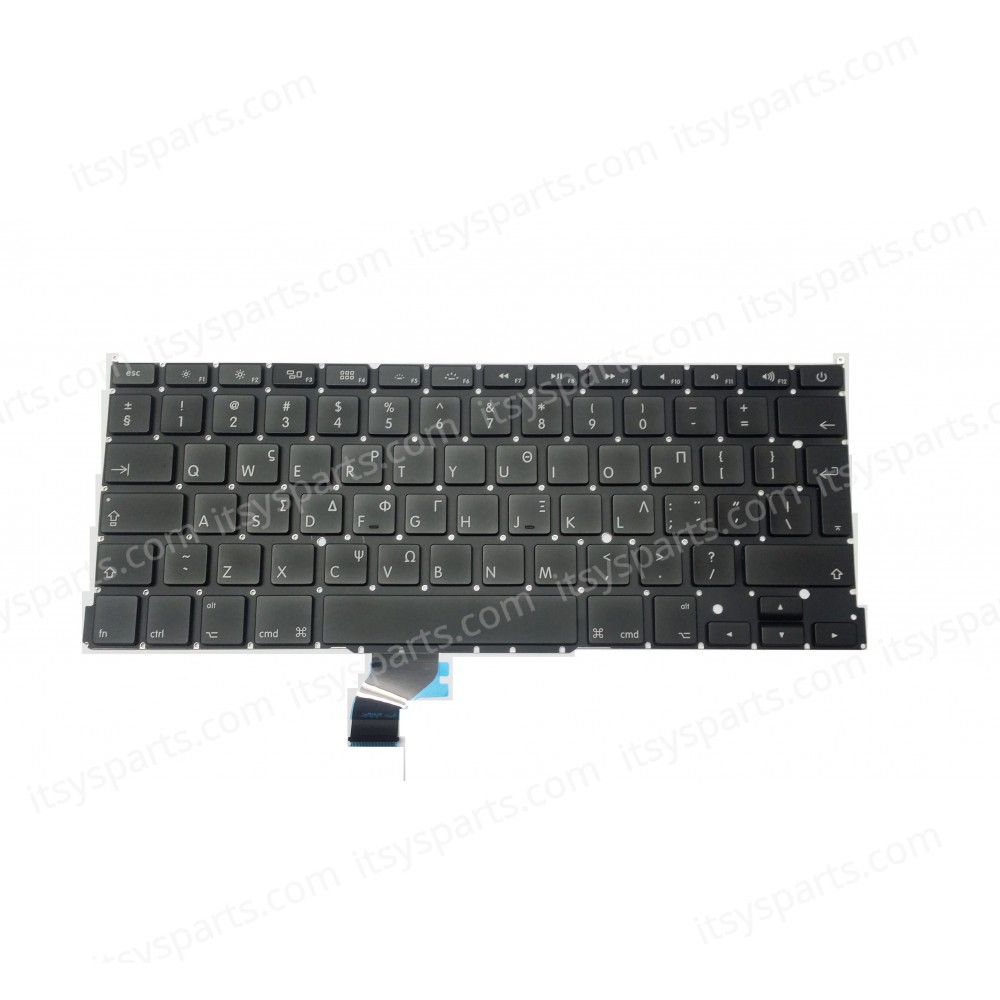 Greek Laptop Keyboard for Apple MacBook Pro Retina 13" A1502 2013 2014 MF839 MF840 MF841 ME864 ME664 ME293 ME294 818-4278 GR No Frame Black ( SKU.40171GR )