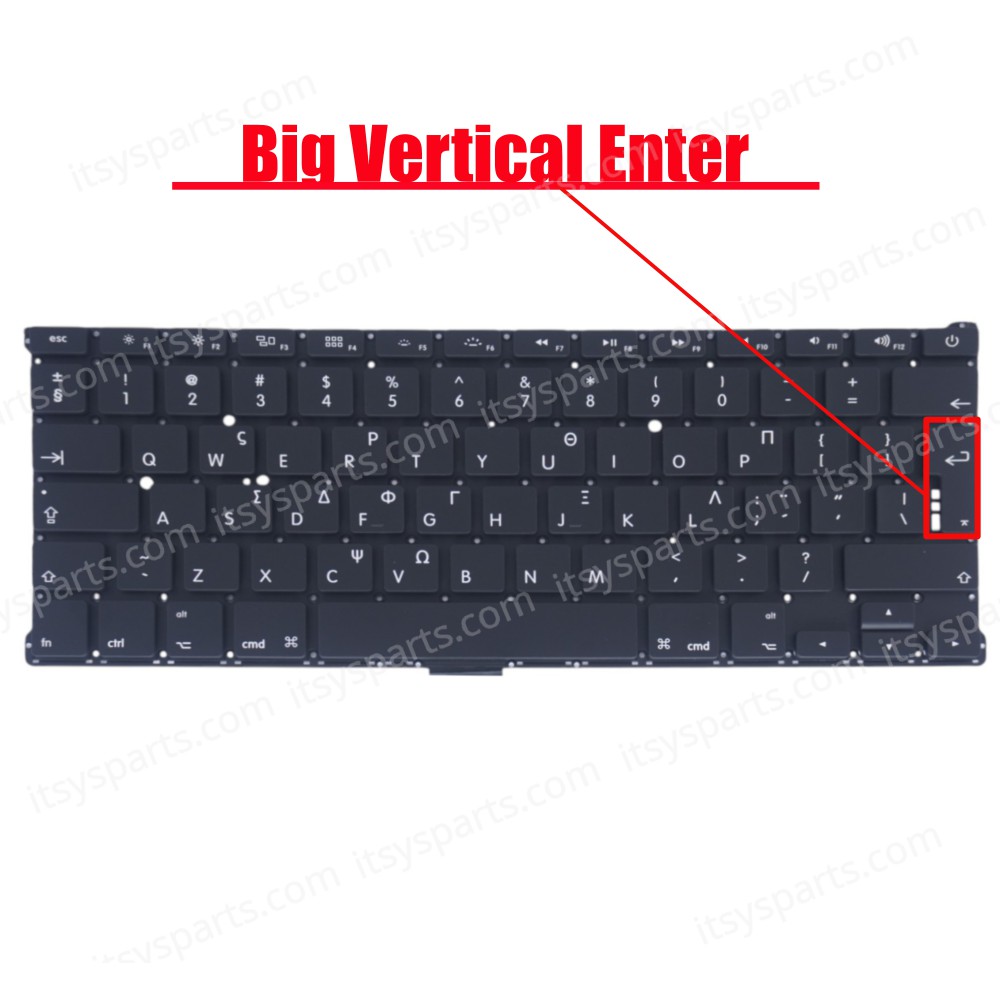Greek Laptop Keyboard for Apple Macbook Air 13" A1369 A1466 MC503 MC503LL/A MC504 MC504LL/A MC965 MC965LL/A MC966 MC966LL/A MD231 MD231LL/A MD232 MD232LL/A MD760 MD760LL/A MD761 MD761LL/A GR (SKU.40167GR) Greek Laptop Keyboard for Apple Macbook Air 13" A1369 A1466 MC503 MC503LL/A MC504 MC504LL/A MC965 MC965LL/A MC966 MC966LL/A MD231 MD231LL/A MD232 MD232LL/A MD760 MD760LL/A MD761 MD761LL/A GR (SKU.40167GR)