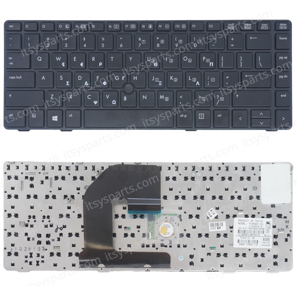 Greek Laptop Keyboard for HP Elitebook 8460P 8460W ProBook 6460B 6465B 635768-031 642760-031 6037B0053801 6037B0053822 6037B0054418 6037B0058701 6037B0058706 6037B0058709 6037B0058801 700945-151 V119026CS4 6037B0073228 702651-151 700945-151 (SKU.40279GR)