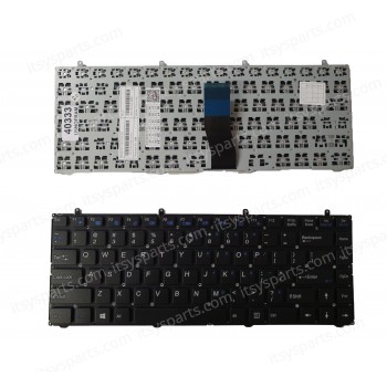 Laptop Keyboard CLEVO TURBOX W230 W230SS W230ST hasee K350C US MP-12R73US-430 Clevo MP-12R73US-430 MP-13C23USJ430 6-80-W2300-013-1 (Ref.40333USNOFRAME)