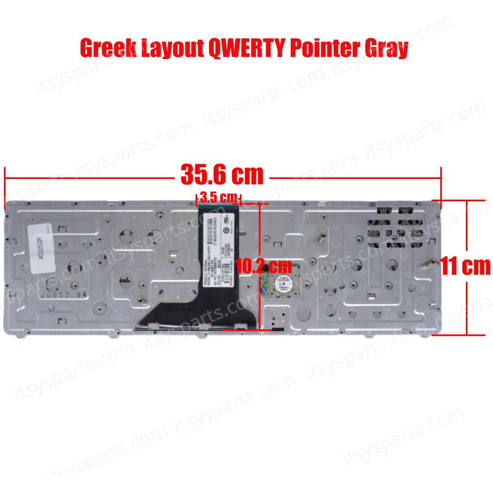 Keyboard Greek - Greek Keyboard Laptop HP EliteBook 8760P 8770P 8770W 8760W 684393-001 688738-001 NSK-HX8BV 9Z.N6GBV.801 6037B0065801 6037B0058401 6037B0058410 6037B0058422 638514-DJ1 652553-DJ1 SG-45300-X2A (Ref.40335GR)