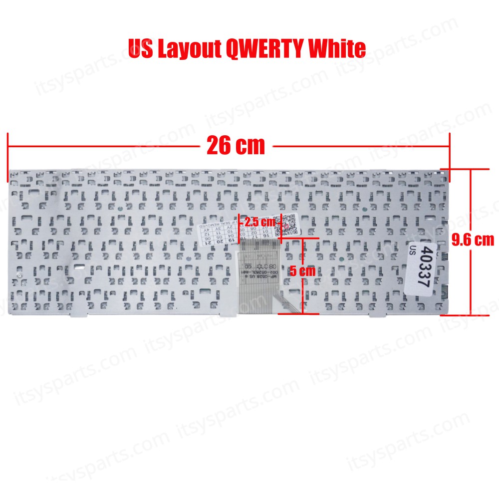 Laptop Keyboard TURBOX Clevo M720 M72 MP-0528 002-05283L-B01 (Ref.40337US)