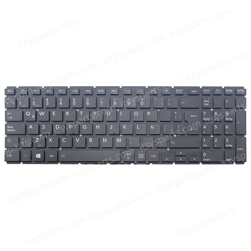 Laptop Keyboard Toshiba Satellite L50-B L50-B-02G L50-B-02W L50-B-07W L50-B-13E L50-B-17C L50-B-17M L50-B-1DV L50-B-1F6 L50-B-1GP L50-B-1P1 L50D-B L50D-B-008 L50D-B-146 L50D-B-14P L50DT-B L50T-B L55-B L55-B5254 L55D-B L55T-B (Ref.40329UKNOFRAME)