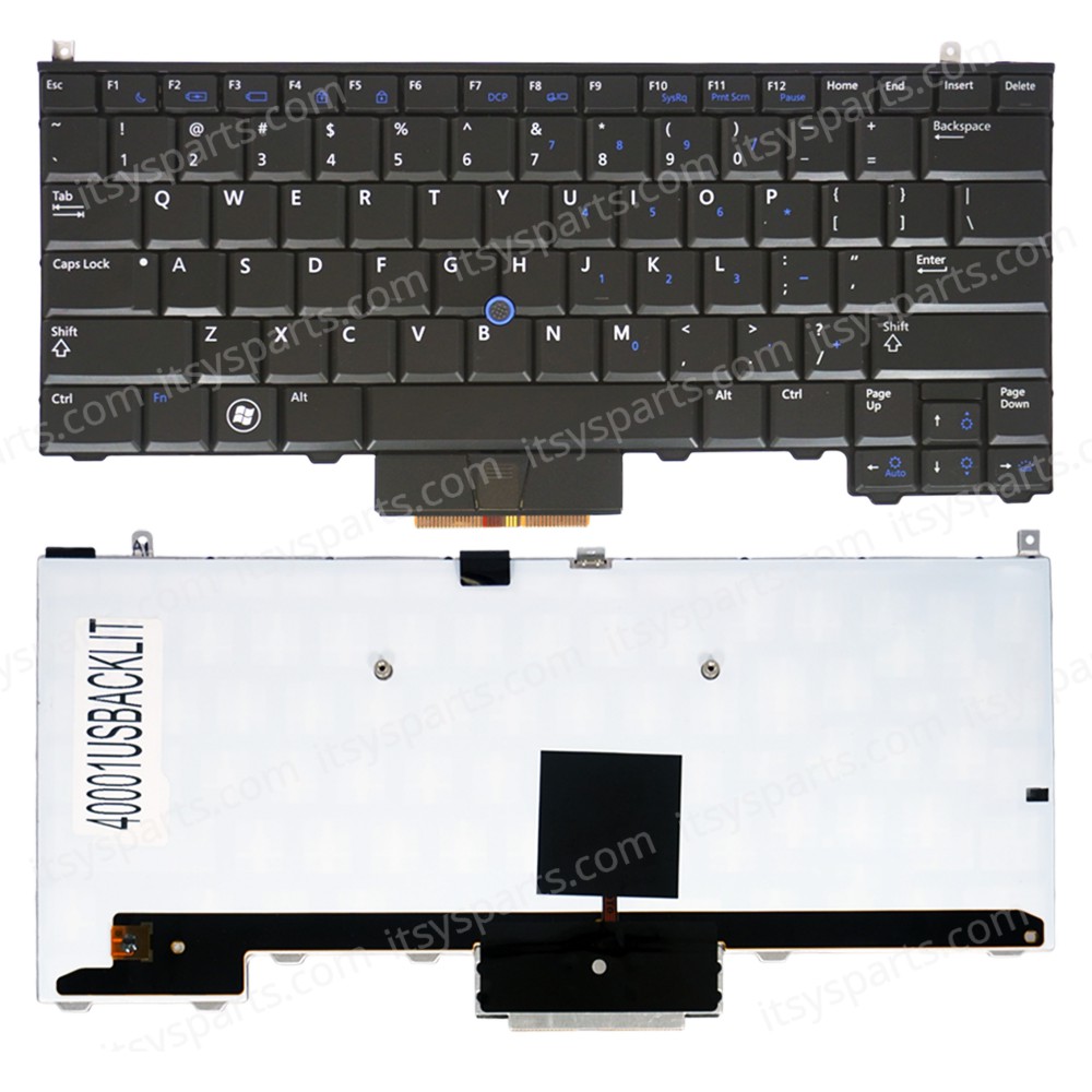 Laptop Keyboard Dell Latitude E4310 P6VGX 0P6VGX PK130AW2A00 NSK-DS0UC PK130AW2A11 NSK-DS0UC 0U Rev:A00 SDB284 0N1F1P 04Y10V Dell Latitude E4310 04Y10V PK130AW2A11 NSK-DS0UC 0U w/Pointstick & Backlit Black US (Ref.40001USBACKLIT)