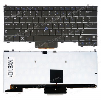Laptop Keyboard Dell Latitude E4310 P6VGX 0P6VGX PK130AW2A00 NSK-DS0UC PK130AW2A11 NSK-DS0UC 0U Rev:A00 SDB284 0N1F1P 04Y10V Dell Latitude E4310 04Y10V PK130AW2A11 NSK-DS0UC 0U w/Pointstick & Backlit Black US (Ref.40001USBACKLIT)