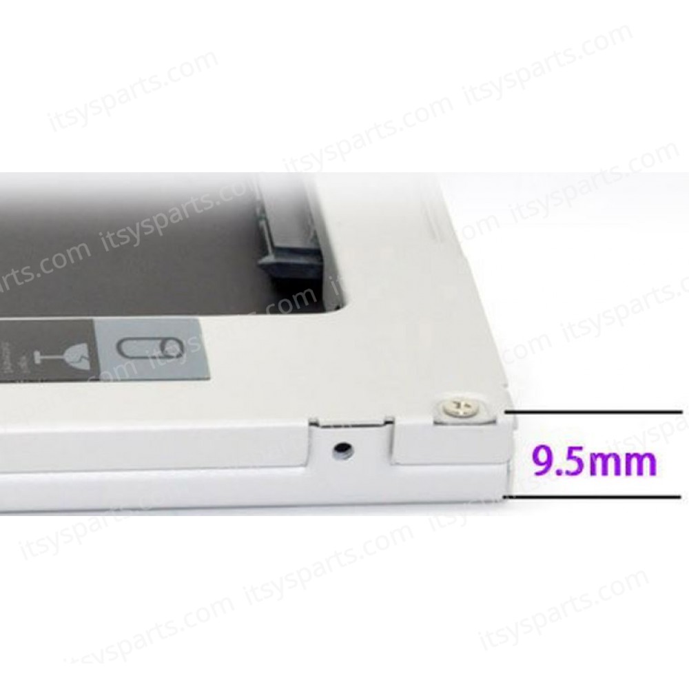 HDD Laptop Caddy Sata / Sata 2.5? 9.5mm - Second Hard Disk Drive Caddy for Laptop (OEM) Hard Drive Caddy SATA to SATA 2nd HDD caddy Hard disk tray adapter enclosure replacement(Code 90622) 