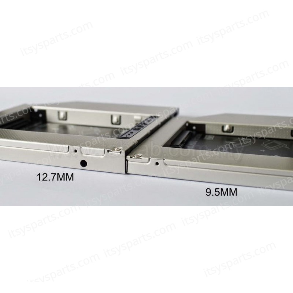 HDD Laptop Caddy Sata / Sata 2.5? 12.7mm - Second Hard Disk Drive Caddy for Laptop (OEM) Hard Drive Caddy SATA to SATA 2nd HDD caddy Hard disk tray adapter enclosure replacement(Code 90623) 