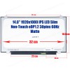 Laptop Monitor 14.0'' 1920x1080 FHD LED 30pin EDP Slim IPS b140han01.8 lp140wf6 spg1 lenovo thinkpad x1 yoga Lenovo ThinkPad T440P (Ref.No. 2891)