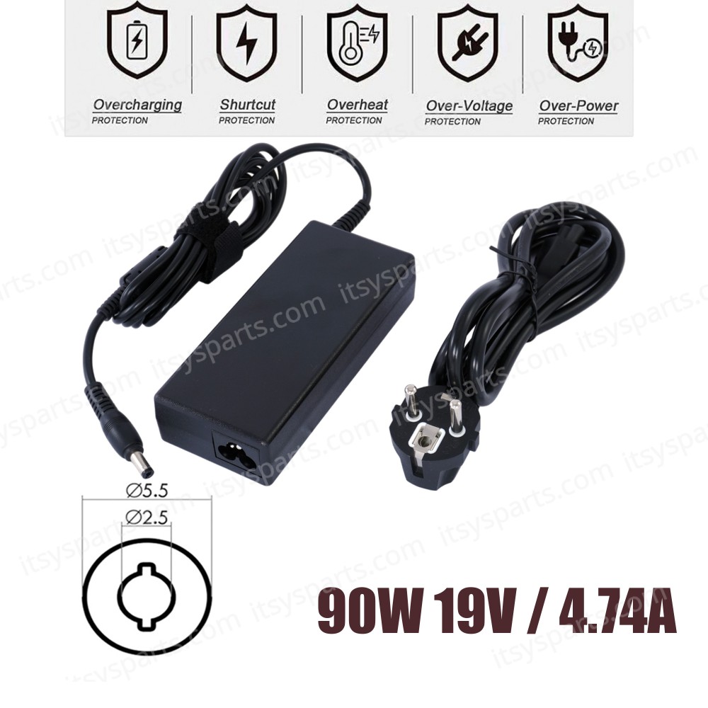 Laptop Power Supply - AC Adapter Charger Turbo-x model tw9 Turbo-x w170hn Turbo-X A15HE TURBO-X W251HU A15FB W550EU W270EN 0713A1990 (Ref.60014) Laptop Power Supply - AC Adapter Charger Turbo-x model tw9 Turbo-x w170hn Turbo-X A15HE TURBO-X W251HU A15FB W550EU W270EN 0713A1990 (Ref.60014)