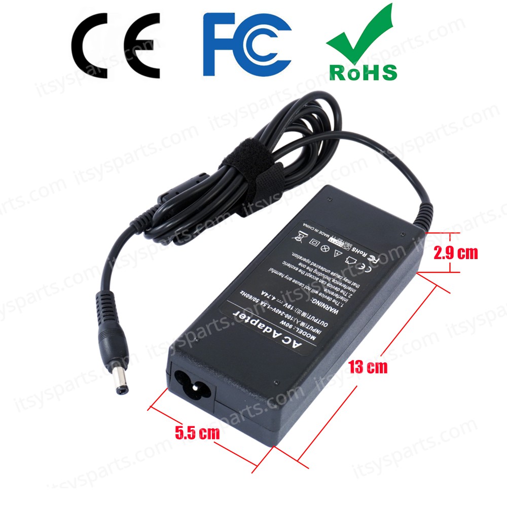 Laptop Power Supply - AC Adapter Charger Turbo-x model tw9 Turbo-x w170hn Turbo-X A15HE TURBO-X W251HU A15FB W550EU W270EN 0713A1990 (Ref.60014) Laptop Power Supply - AC Adapter Charger Turbo-x model tw9 Turbo-x w170hn Turbo-X A15HE TURBO-X W251HU A15FB W550EU W270EN 0713A1990 (Ref.60014)