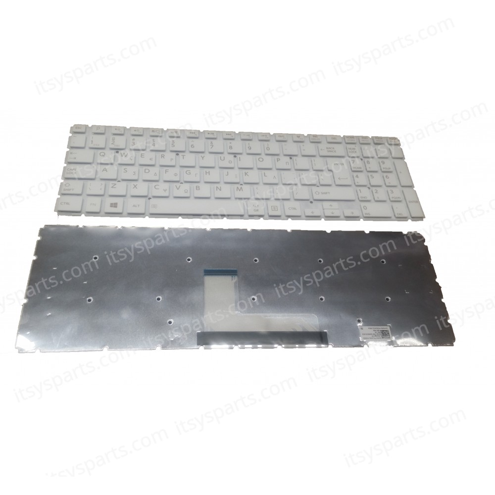 Keyboard UK Keyboard Laptop Toshiba Satellite L50-B L50-B-02G L50-B-02W L50-B-07W L50-B-13E L50-B-17C L50-B-17M L50-B-1DV L50-B-1F6 L50-B-1GP L50-B-1P1 L50D-B L50D-B-008 L50D-B-146 L50D-B-14P L50DT-B L50T-B L55-B (Ref.40329UKWHITENOFRAME)