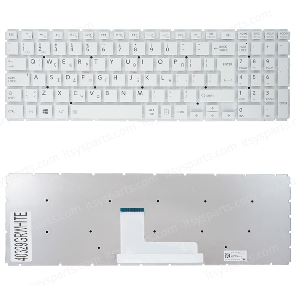Keyboard Greek - Greek Keyboard Laptop Toshiba Satellite 9Z.NBCBQ.00G 9Z.NBCBQ.02M 9Z.NBCSQ.001 9Z.NBCSQ.006 9Z.NBCSQ.00E 9Z.NBCSQ.00S 9Z.NBCSQ.10U 9Z.NBCSQ.11D 9Z.NBLSQ.001 AEBLIE00120 AEBLIU00110 AEBLIU00110 AEBLIU01210 MP-13R83US-920 (Ref.40329GRWHITE)