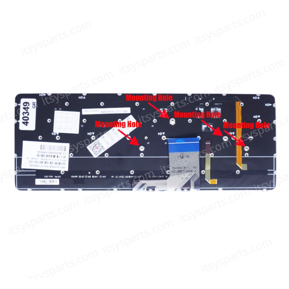 Keyboard Greek Keyboard HP Spectre 13T 13.3