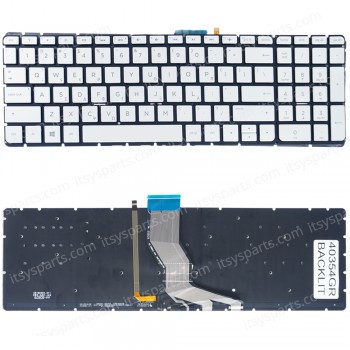 Keyboard Greek Keyboard for Laptop HP Pavilion 15-ab 15z 15-ab000 15-ab100 15-ab200 15z-ab100 15-ab004la 9z.nc8bq.f0l 9Z.NC8LN.201(Ref.40354GRBACKLIT)