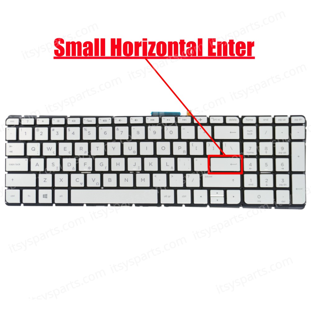 Keyboard Greek Keyboard for Laptop HP Pavilion 15-ab 15z 15-ab000 15-ab100 15-ab200 15z-ab100 15-ab004la 9z.nc8bq.f0l 9Z.NC8LN.201(Ref.40354GRBACKLIT)