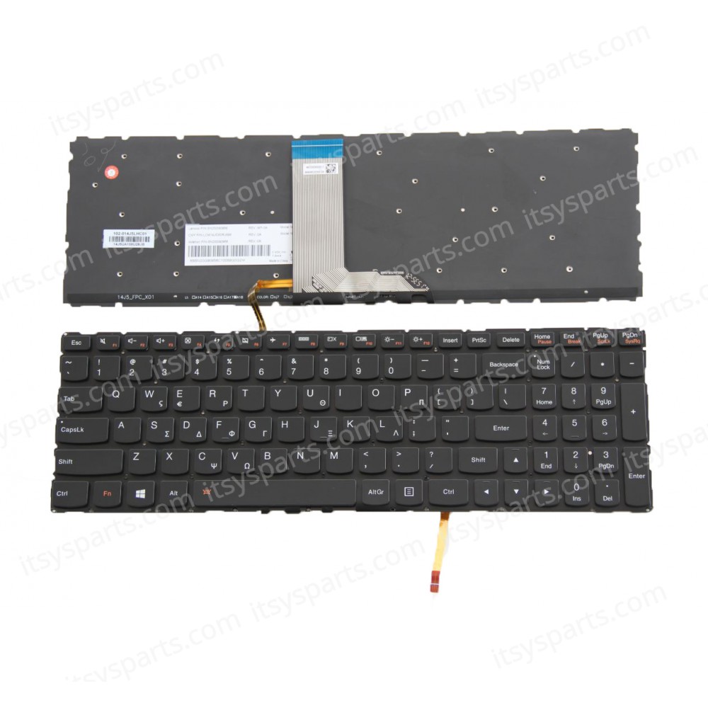 Keyboard Greek - Greek Keyboard Laptop Lenovo Yoga 500-15 500-15IBD 500-15ISK 500-15IBD 500-15IBD 500-15IBD 20585 500-15IBD SN20G90956 T6S1B-GRE LCM14J5 LCM14J53GRJ686 80N6 500-15IHW 20586 80N7 500-15ISK 500-15ISK 500-15ISK 80R6 (Ref.40355GRBACKLIT)