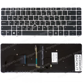 Keyboard Greek - Greek Keyboard Laptop HP EliteBook T7N25AW Y3B71EA 745 G3 840 G3 NSK-CY2LN-C00 F211 9Z.NCHBV.40U 836308-001 821177-001 (Ref.40356GRBACKLIT)