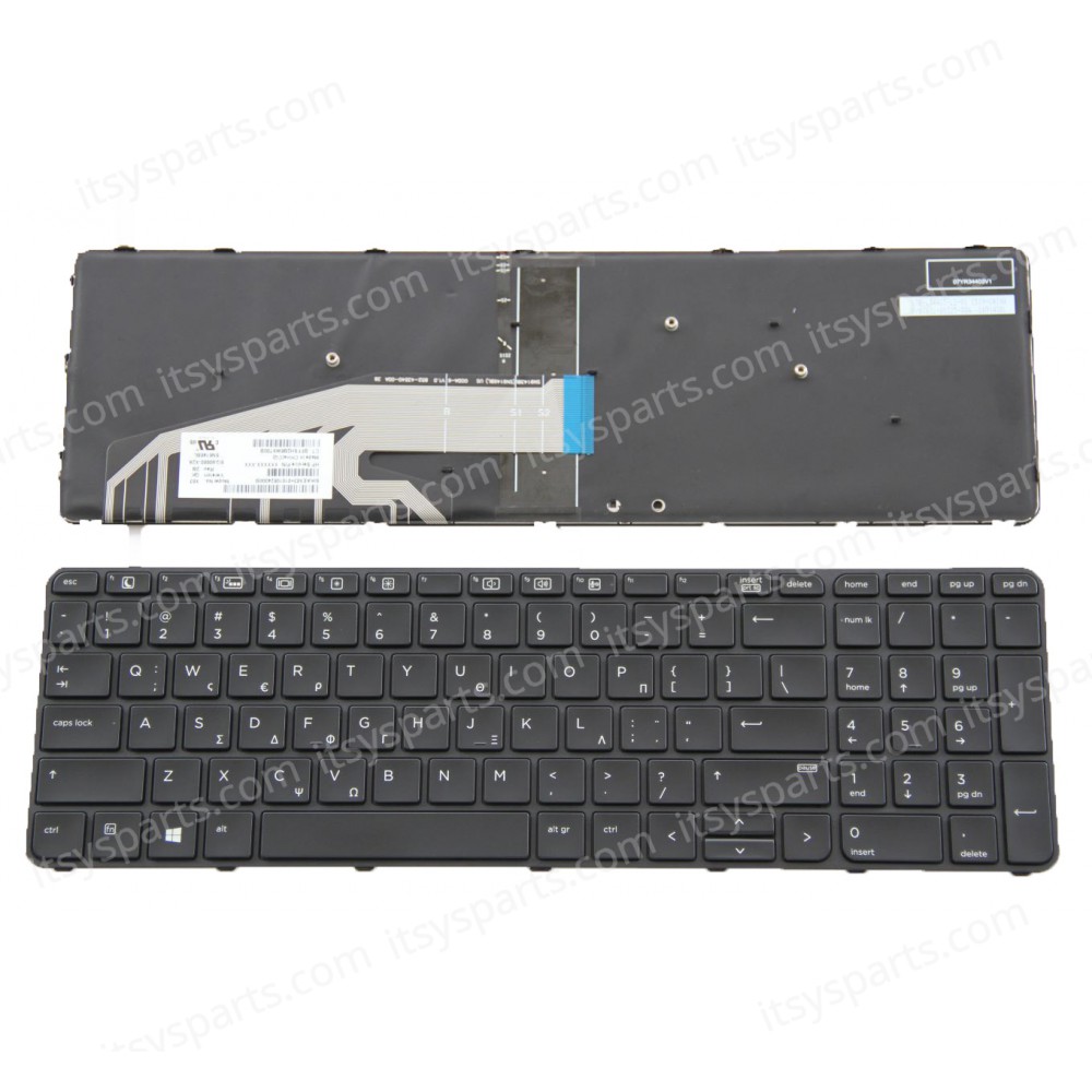 Greek Keyboard Laptop HP ProBook 450 G3 G4 455 G3 470 G3 P4P38EA P4P27EA 9Z.NCGBV.201 6037B0115101(Ref.40357GR )